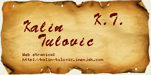Kalin Tulović vizit kartica